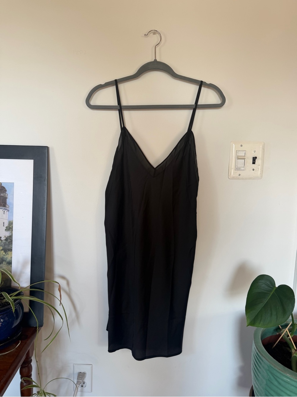 Halston Heritage Black Slip